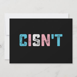 Transgender Pride Cis't LGBTQ Trans Flag Funny Einladung