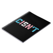 Transgender Pride Cis't LGBTQ Trans Flag Funny Notizblock (Linke Seite)