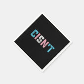 Transgender Pride Cis't LGBTQ Trans Flag Funny Serviette (Ecke)