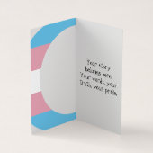 Transgender Pride Crescent Moons Greeting Card Visitenkarten (Innenseite)
