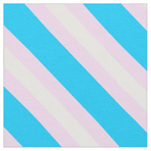 Transgender Pride Fabric von der Werft (Diagonal) Stoff
