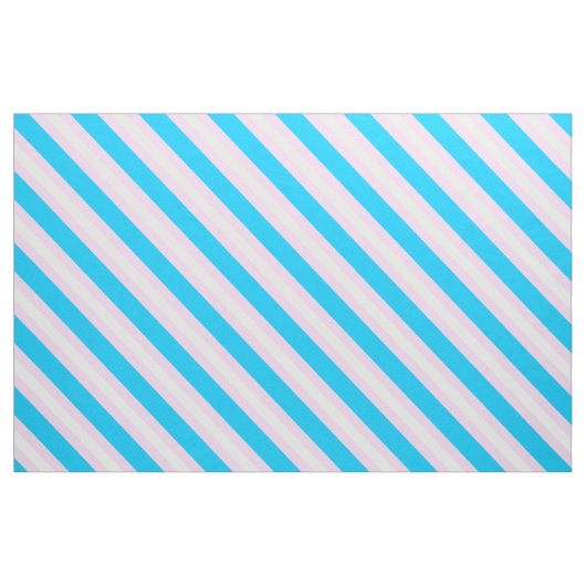 Transgender Pride Fabric von der Werft (Diagonal) Stoff (Fat Quarter (45,7 x 55,9 cm))