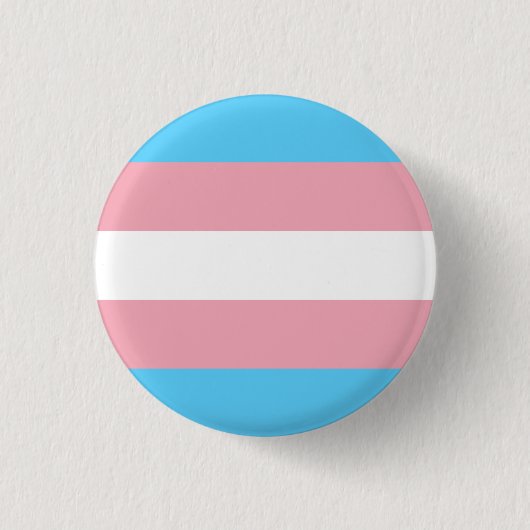 Transgender Pride Flag Button (Vorderseite)