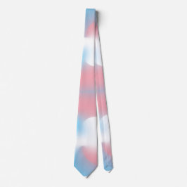 Transgender Pride Flag Color Swirl Neck Tie Krawatte