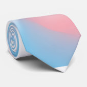 Transgender Pride Flag Color Swirl Neck Tie Krawatte (Gerollt)