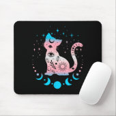 Transgender Pride Flag Colors Cat Lovers Mousepad (Mit Mouse)