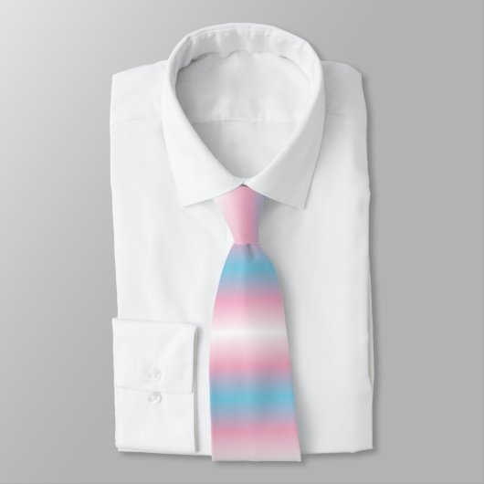 Transgender-Pride-Flag-Farben Krawatte (Gebunden)
