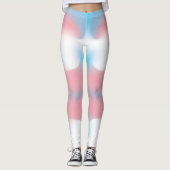 Transgender-Pride-Flag-Farbschwirl Leggings (Vorderseite)