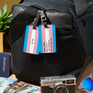 Transgender Pride Flag Gepäckanhänger