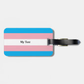 Transgender Pride Flag Gepäckanhänger (Rückseite horizontal)