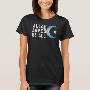 Transgender Pride Flag Hilal Halbmond Islam T-Shirt
