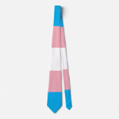 Transgender Pride Flag Krawatte (Vorderseite)