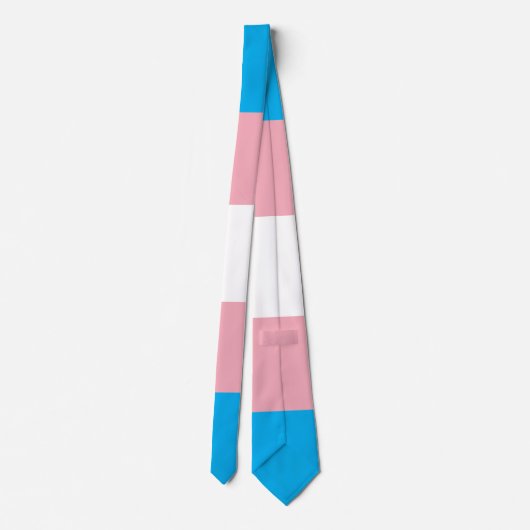 Transgender Pride Flag Krawatte (Rückseite)