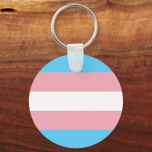 Transgender Pride Flag - LGBT Rainbow Schlüsselanhänger (Vorderseite)