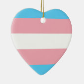 Transgender-Pride-Flag - LGBT Trans Rainbow Keramikornament (Rechts)