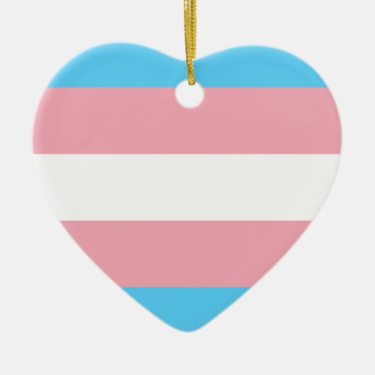 Transgender-Pride-Flag - LGBT Trans Rainbow Keramikornament (Vorne)