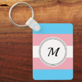 Transgender-Pride-Flag mit einem benutzerdefiniert Schlüsselanhänger (Vorderseite)