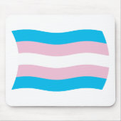 Transgender Pride Flag Mousepad (Vorne)