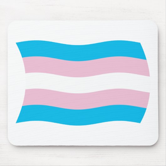 Transgender Pride Flag Mousepad (Vorne)
