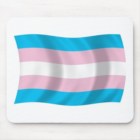 Transgender Pride Flag Mousepad (Vorne)