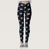 Transgender-Pride-Flag-Muster Leggings (Vorderseite)