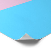 Transgender-Pride-Flag-Plakat Poster (Ecke)