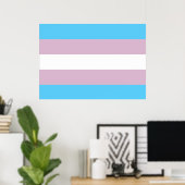 Transgender-Pride-Flag-Plakat Poster (Heimbüro)