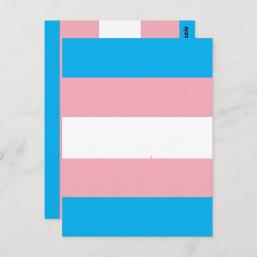Transgender Pride Flag Postkarte (Vorne/Hinten)