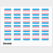Transgender Pride Flag Quadratischer Aufkleber (Blatt)