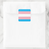Transgender Pride Flag Quadratischer Aufkleber (Tasche)