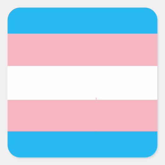 Transgender Pride Flag Quadratischer Aufkleber (Vorderseite)