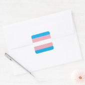 Transgender Pride Flag Quadratischer Aufkleber (Umschlag)