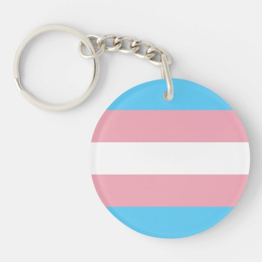 Transgender-Pride-Flag Schlüsselanhänger (Vorderseite)
