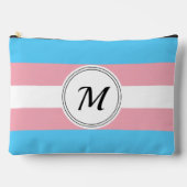 Transgender pride flag with a custom initial zubehörtasche (Vorderseite)