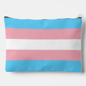 Transgender pride flag with a custom initial  zubehörtasche (Rückseite)