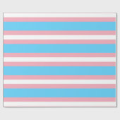 Transgender pride flag Wrapping Paper Geschenkpapier (Flach)