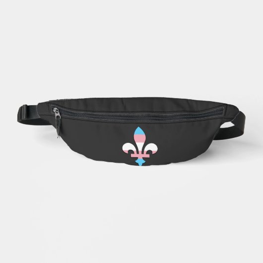 Transgender pride fleur-de-lis bauchtasche (Vorderseite)