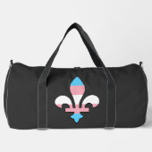 Transgender pride fleur-de-lis duffle bag (Vorderseite)