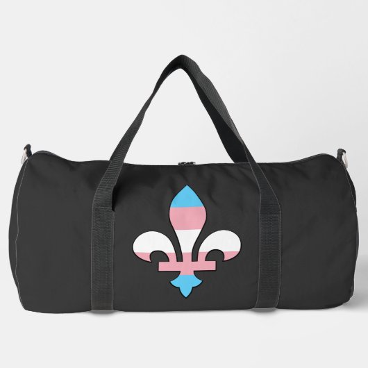 Transgender pride fleur-de-lis duffle bag (Vorderseite)