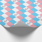 Transgender-Pride-Fleur-de-lis-Wrapping-Papier Geschenkpapier (Ecke)
