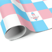 Transgender-Pride-Fleur-de-lis-Wrapping-Papier Geschenkpapier (Rolleneckpunkt)