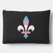 Transgender pride fleur-de-lis zubehörtasche (Vorderseite)