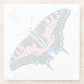 Transgender-Pride-Frack-Butterfly Glasuntersetzer (Rückseite)
