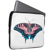 Transgender-Pride-Frack-Butterfly Laptopschutzhülle (Vorne Rechts)