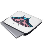 Transgender-Pride-Frack-Butterfly Laptopschutzhülle (Vorne Knopf)