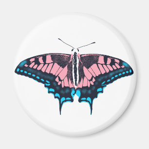 Transgender-Pride-Frack-Butterfly Magnet