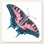 Transgender-Pride-Frack-Butterfly Rechteckiger Pappuntersetzer (Vorderseite)