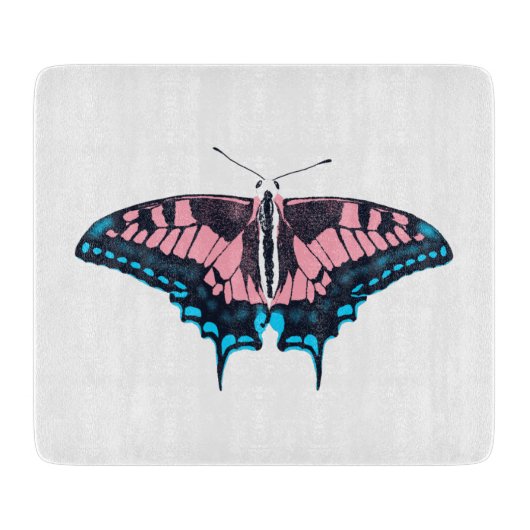 Transgender-Pride-Frack-Butterfly Schneidebrett (Vorderseite)