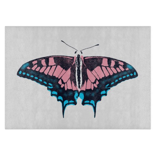 Transgender-Pride-Frack-Butterfly Schneidebrett (Vorderseite)