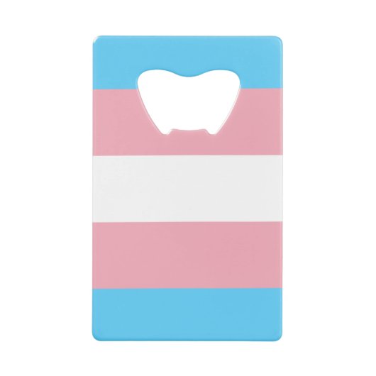 Transgender Pride Geldbeutel Flaschenöffner (Vorderseite)